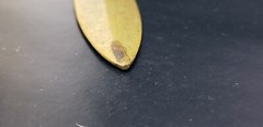 Antique Heavy Roma S.P.Q.R. Brass Knife Letter Opener, Romulus Remus wolf theme