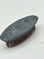 Vintage Oval Cast Metal Spike Flower Frog Display 3 1/8″ x 1 7/8″