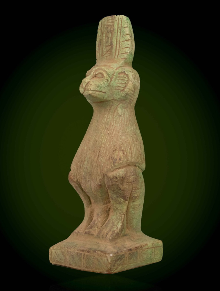 Ancient Egyptian Thoth Baboon Statue Rare Pharaonic Moon God Stone Artifact BC