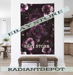 Romantic Victorian Rose Tapestry Purple nightmare gothic world 39X59 in