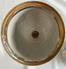 SEVRES Modele et Decoration Exclusive a la Main Pedestal Potpourri Bowl FRANCE