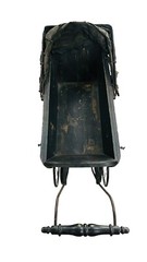 Antique 1800 Uhlen Carriage Rochester NY With Victorian Dolls Metal Wheels Rare