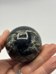 Vtg Dark Green Polished Jasper Stone Egg Shaped 3″ long