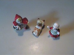 VINTAGE 1960’S MINIATURE BONE CHINA NURSERY RHYME LITTLE RED RIDING HOOD