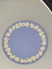 Vintage Wedgwood Blue Jasperware Compote/pedestal dish