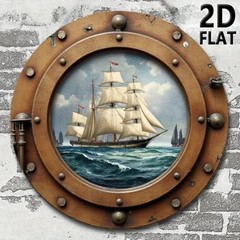CIFbuy Nautical Sailboat Wall Art Vintage Coastal Decor for Home