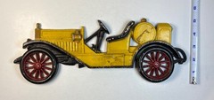 Vintage Sexton Cast Metal Iron Yellow Auto Wall Art Decoration Hanging Plaque