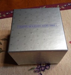 Vintage Snowflakes Etched Square Austria Lead Crystal Candy Dish Candle Holder
