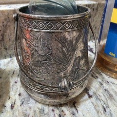 Vtg Middletown 525 White Metal w Handle Intricate Detail Dragon RARE FIND 4.5”