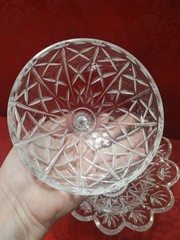 Vintage DePlomb Lead Crystal Candy Dish With Lid- Gorgeous Design!