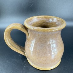 Deneen Pottery Hand Made Coffee Mug Cup Brown Glaze Egg Harbor Illinois IL