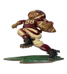 Vintage 1976 HOMCO Cast Metal Maroon Team Football Player Hanging Wall Plaque US