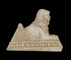 Ancient Egyptian Sphinx Statue Rare Pharaonic Pyramid Stone Guardian Artifact BC