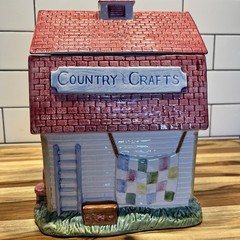 Fitz and Floyd Country Crafts Cookie Jar and Lid