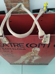 2 Vintage Metal Art Deco Shopping Bag Book/Magazine Holder Stiletto Chic