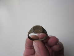very rare ancient Viking engraved bronze ring. IX – X AD.