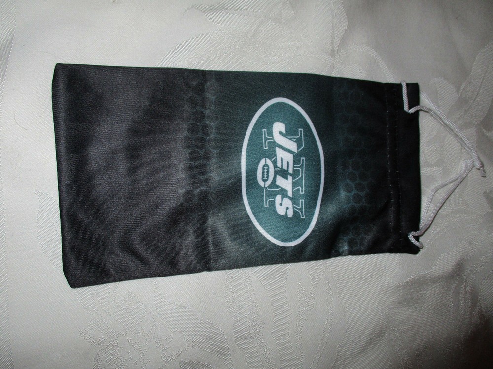 NEW YORK JETS Microfiber Drawstring Eyeglasses Bag/Cleaning Cloth #6 – NEW