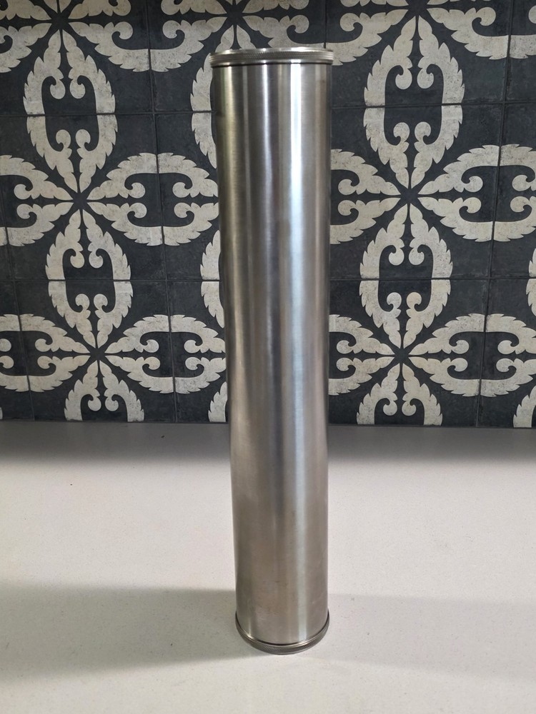 Large Stainless Steel Time Capsule – 17″ Airtight Document Storage Tube 3″O.D