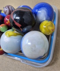 Vintage Older Marbles Lot- Akro/Peltier/Swirls 6