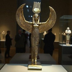 Winged Goddess Isis Statue Egyptian Divine Mother Sculpture Antiques BC
