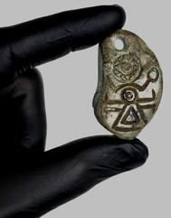 300 BC Ancient Carved Engraved Gemstone Pendant Medallion Wearable Amulet Unisex
