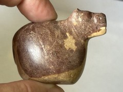 AMAZING PRE-COLUMBIAN CANOPA / CONOPA LLAMA EFFIGY VOTIVE CONTAINER FIGURE PERU