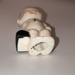 Vintage 😊 Ceramic Bisque Baby Doctor Literally Figurine Fun