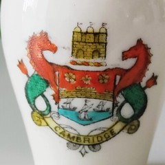 Antique Cambridge Coat of Arms Mini Vase – United Kingdom WH Goss Porcelain 2.5″