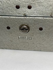 Vintage Metal Steel Storage Box No Key