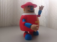 Superbook´s Gizmo 1981 articulated robot 5 inches figure For display only