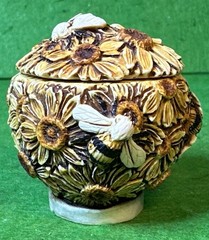 Adam Binder S.A.I.B. Flower Pot ~ SUNFLOWERS W/ BEES ~ Pre Harmony Kingdom