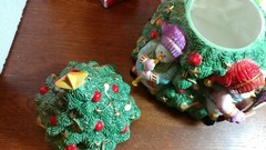 Fitz and Floyd “Snowman Jamboree” Cookie Jar in original packaging
