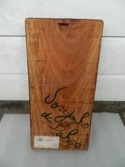Hand-carved WOODEN WALL PLAQUE.Jorginho da Bahia,Rio,Brazil.Village Scene.