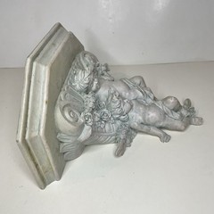 Cherub Fancy Wall Shelf Baroque Style Wall Decor Sconce Style Roses