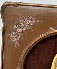 WEDGWOOD Cane Yellow & Brown Jasperware Dancing Hours Medallion Plaque, Framed