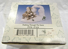 Charming Tails Dashing Through The Snow Item 87/624 Original Box & Packaging