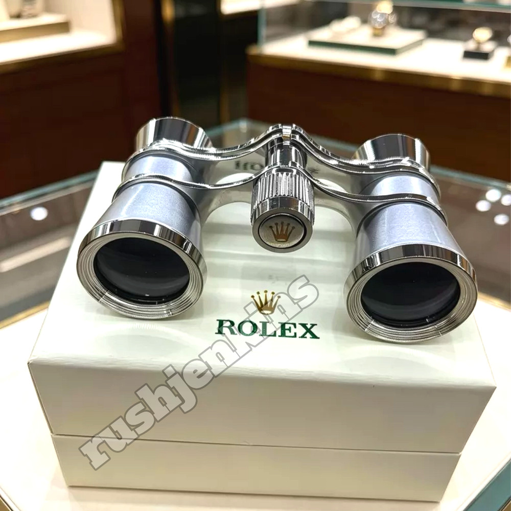 ROLEX Silver Opera Binoculars Luxury Desk Display VIP Gift Rare