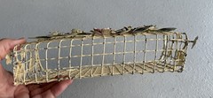 VINTAGE Tole Metal Wall Basket Flowers Toleware