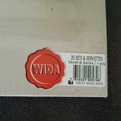 Rare Swiss WIDA Paper Vintage Serviettes & Swiss Placemats 25 Floral 2 Packs