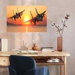 1 piece of wood-framed wall art (Grumman F-14 Tomcat Fighter MHL299512