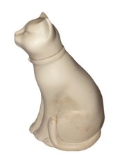 Vintage Stone Casting Cat Figurine – Ivory Fun
