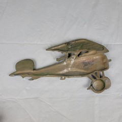 Vintage 1975 HOMCO SEXTON Set of 2 Airplanes Cast Metal Wall Art Decor Planes