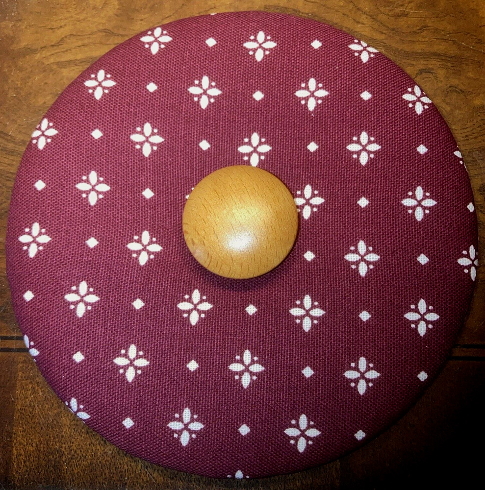 Longaberger Fabric Lid-Small Fruit Basket-Traditional Red-NEW!!!