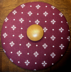 Longaberger Fabric Lid-Small Fruit Basket-Traditional Red-NEW!!!