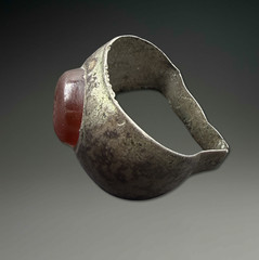 Roman Empire, Britannia. Casted Silver Ring, ca. 1st-2nd Century AD.