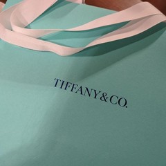 Tiffany & Co. Bone China Mug Set 10oz Blue Unused with Box & Ribbon