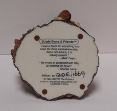 Rare 1998 Boyds Figurine The Collector #227707 with COA and original packaging