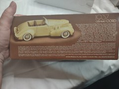 Avon VTG 1984 Ceramic Model 1937 Classic Car Cord Original Box Ceramarte Brazil