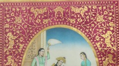 Rare Islamic handmade mughal miniature painting Of Princess Nur Un Nisa Begum