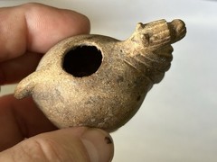 INCREDIBLE PRE-COLUMBIAN IMPERIAL CANOPA CONOPA LLAMA EFFIGY CONTAINER FROM PERU